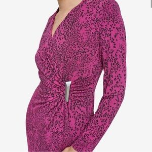 NWT. CALVIN KLEIN PINK👛 & BLACK DESS